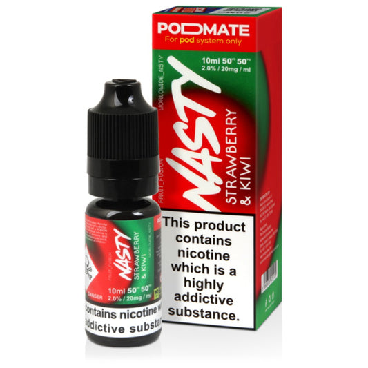 Nasty Juice PodMate Strawberry & Kiwi E Liquid 10ml