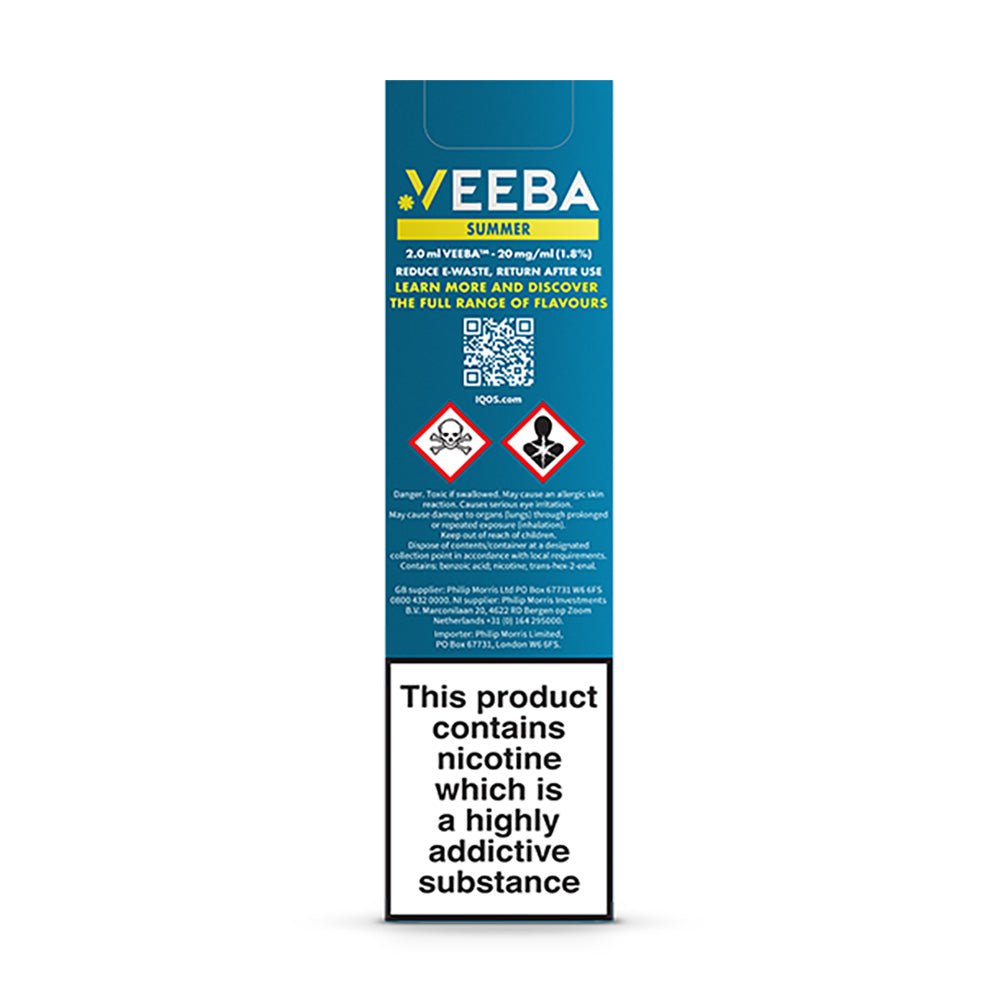 Veeba Summer Disposable Vape Rear Box