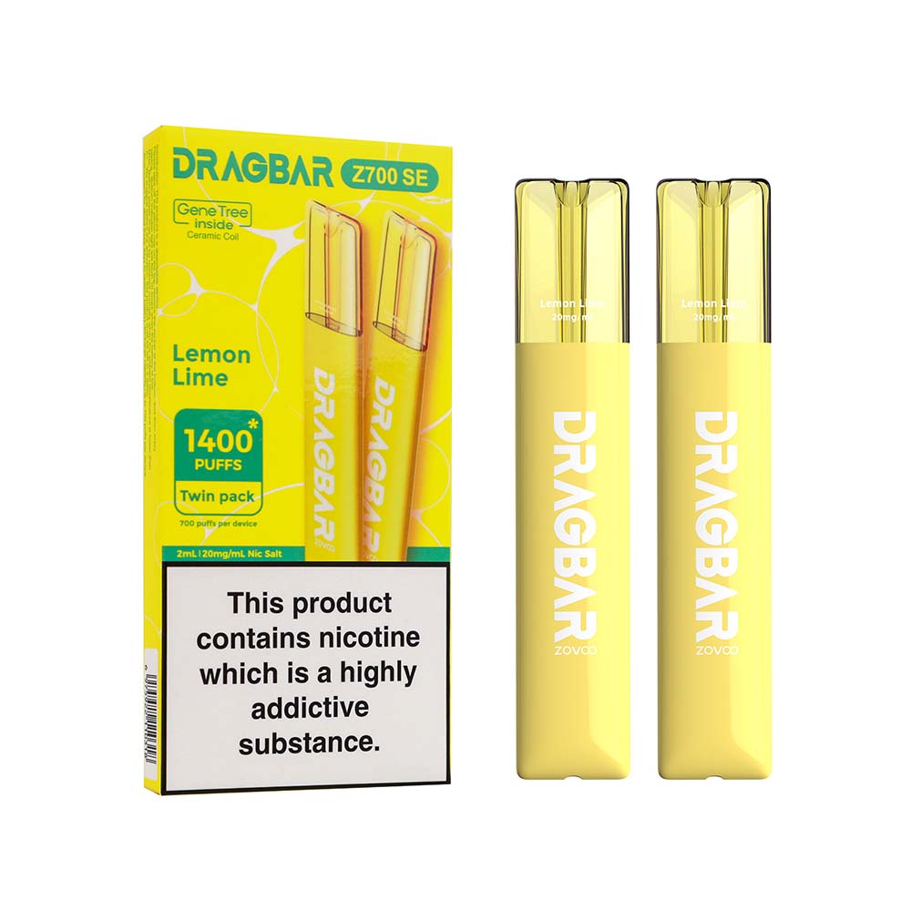 VooPoo Dragbar Z700 SE Lemon Lime Disposable Vape (2 Pack)