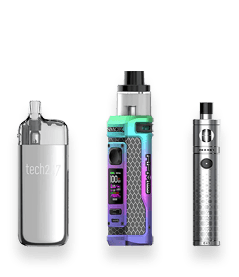 A collection of advanced vape kits