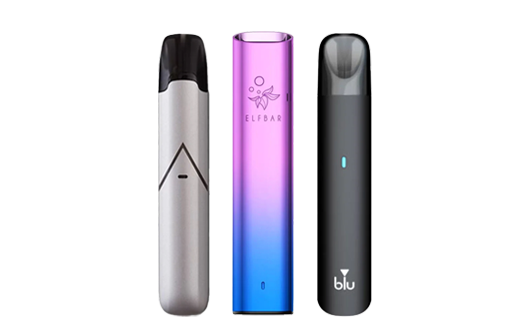 A selection of starter vape kits