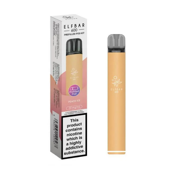 Elf Bar 600 Prefilled Pod Kit Peach Ice