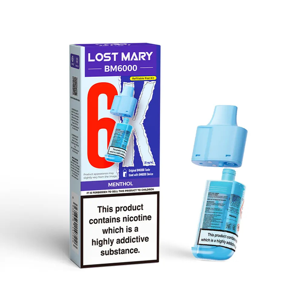 elf bar vape uk Menthol | Lost Mary BM600 Prefilled Pod Kit