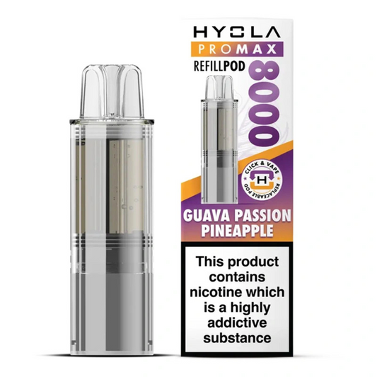 Hyola Pro Max 8000 Prefilled Pod Guava Passion Pineapple