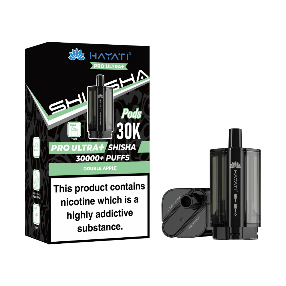 Hayati Pro Ultra Plus Shisha 30000 Prefilled Pods Double Apple
