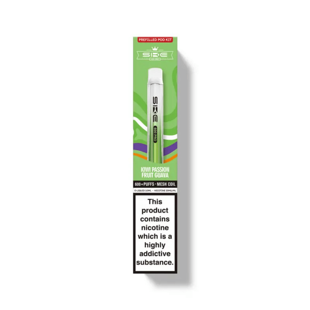 Kiwi Passionfruit Guava Ske Crystal Pro 600 Prefilled Kit Kiwi Passionfruit Guava Ske Crystal Pro 600 Prefilled Kit