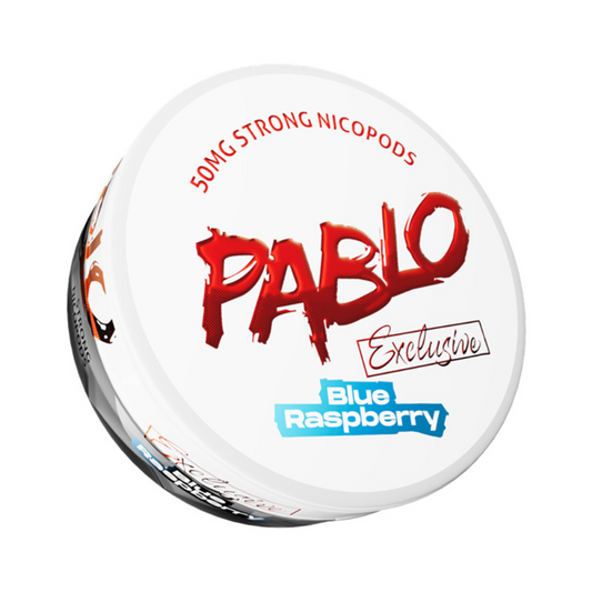 Blue Raspberry Exclusive Nicotine Pouches by Pablo