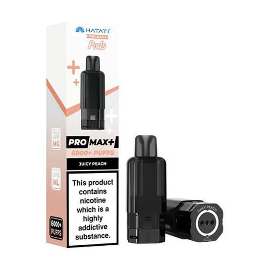 Hayati Pro Max Plus 6000 Prefilled Pods Juicy Peach