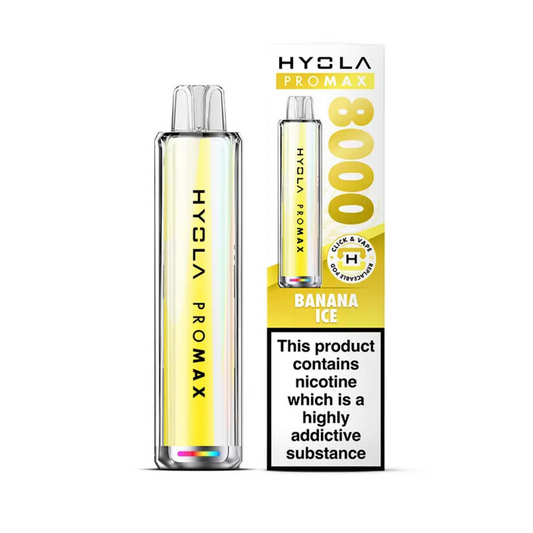 Hyola Pro Max 8000 Prefilled Pod Kit Banana Ice