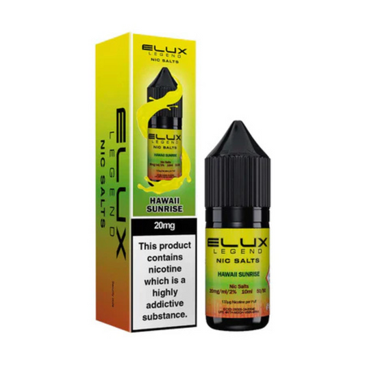 Elux Legend Nic Salts Hawaii Sunrise E Liquid 10ml