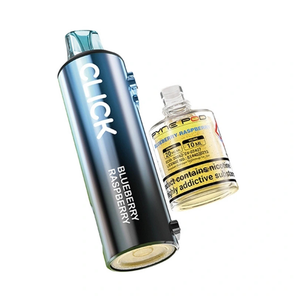 Pyne Pod Open Pyne Pod Click Prefilled Pod Blueberry Raspberry