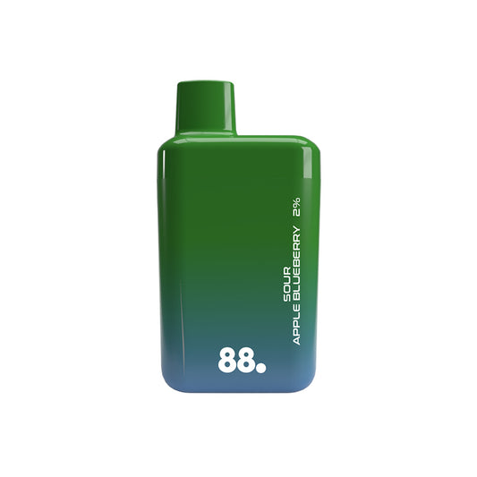 88Vape D-Box Sour Apple Blueberry Disposable Vape
