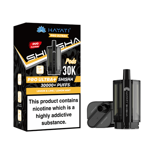 Hayati Pro Ultra Plus Shisha 30000 Prefilled Pods Lemon & Lime / Lemon Mint