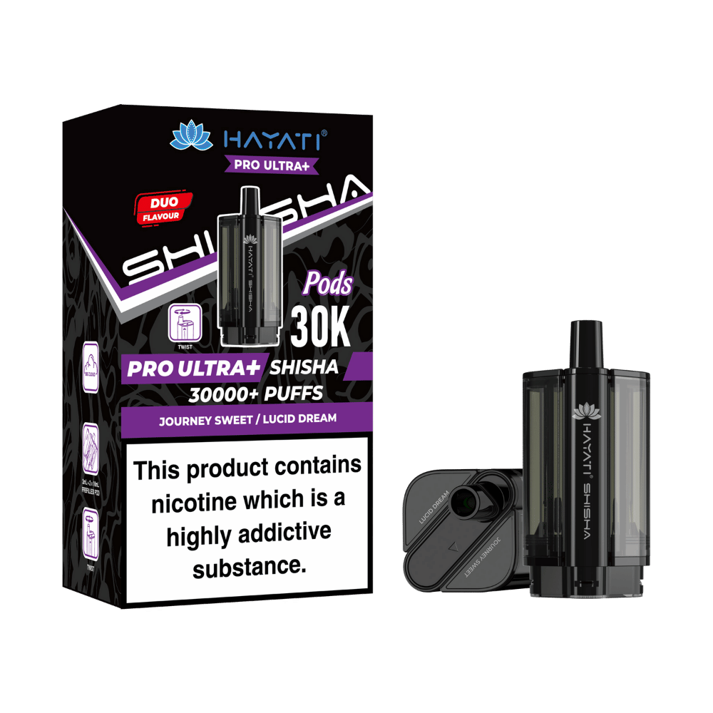 Hayati Pro Ultra Plus Shisha 30000 Prefilled Pods Journey Sweet / Lucid Dream