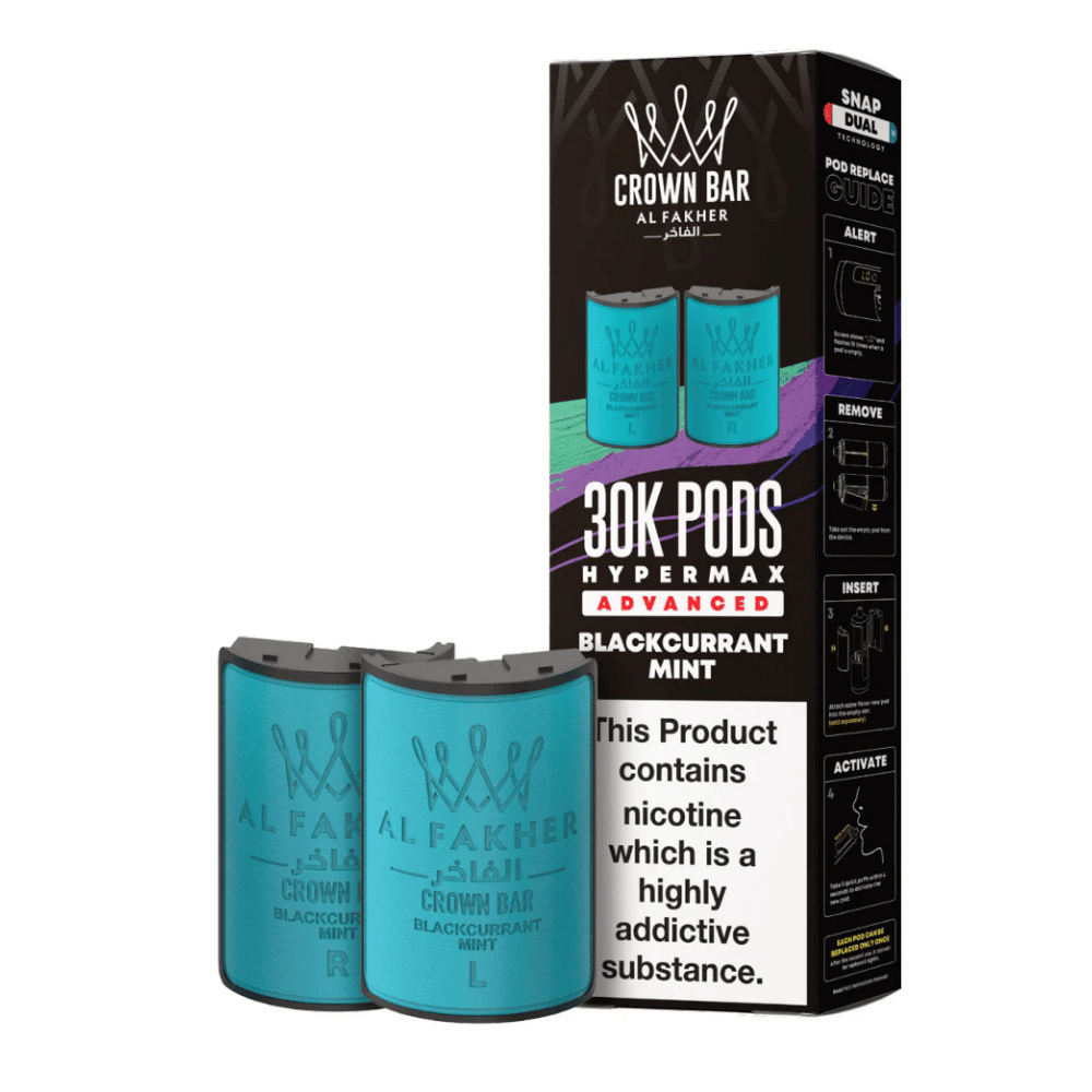 Al Fakher 30k Hypermax Prefilled Pods Blackcurrant Mint
