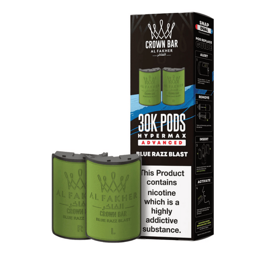 Al Fakher 30k Hypermax Prefilled Pods Blue Razz Blast
