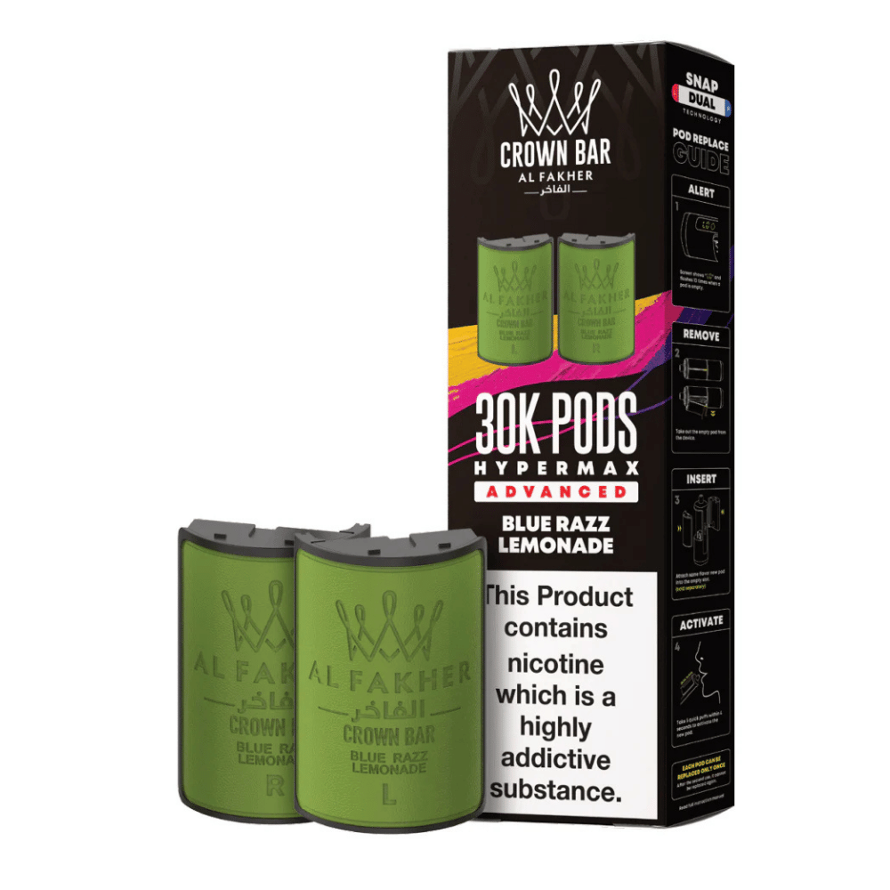 Al Fakher 30k Hypermax Prefilled Pods Blue Razz Lemonade