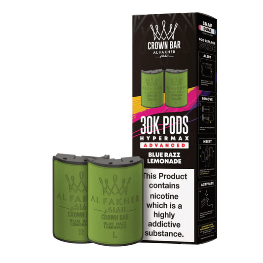 Al Fakher 30k Hypermax Prefilled Pods Blue Razz Lemonade