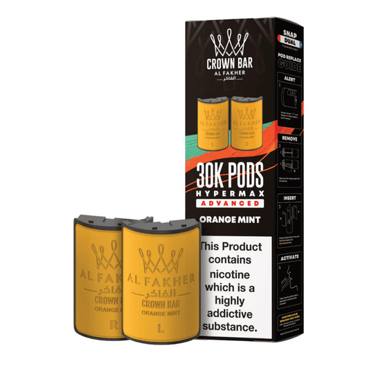 Al Fakher 30k Hypermax Prefilled Pods Orange Mint