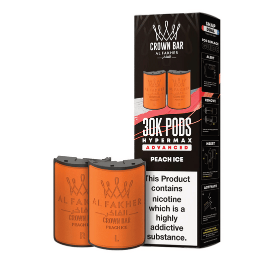 Al Fakher 30k Hypermax Prefilled Pods Peach Ice