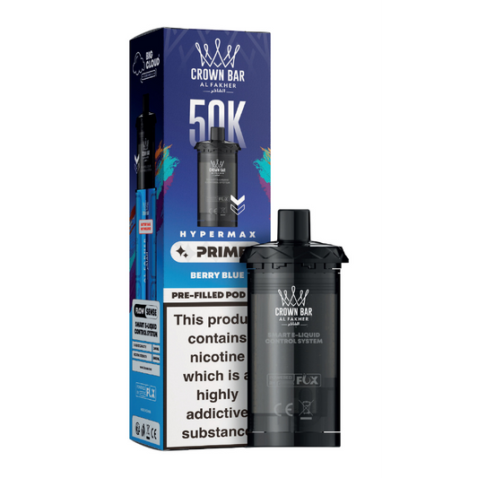 Al Fakher Hypermax Prime 50K Prefilled Pods Berry Blue