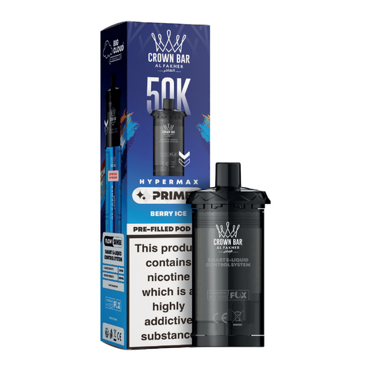 Al Fakher Hypermax Prime 50K Prefilled Pods Berry Ice