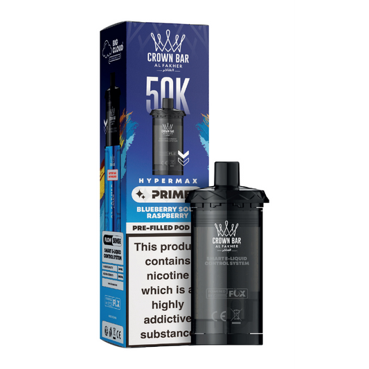 Al Fakher Hypermax Prime 50K Prefilled Pods Blueberry Sour Raspberry