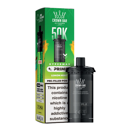 Al Fakher Hypermax Prime 50K Prefilled Pods Lemon Mint