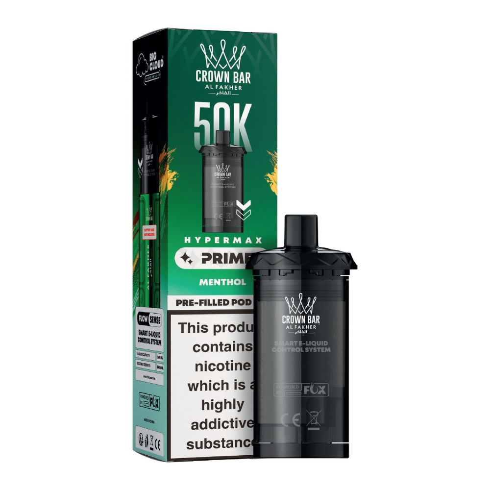 Al Fakher Hypermax Prime 50K Prefilled Pods Spearmint