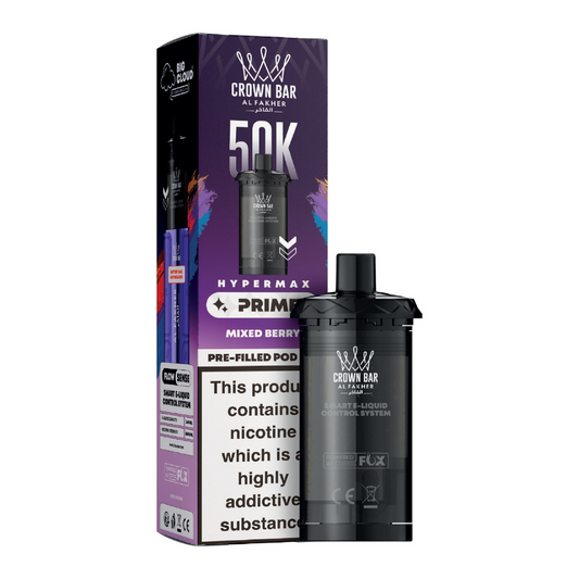 Al Fakher Hypermax Prime 50K Prefilled Pods Mixed Berry