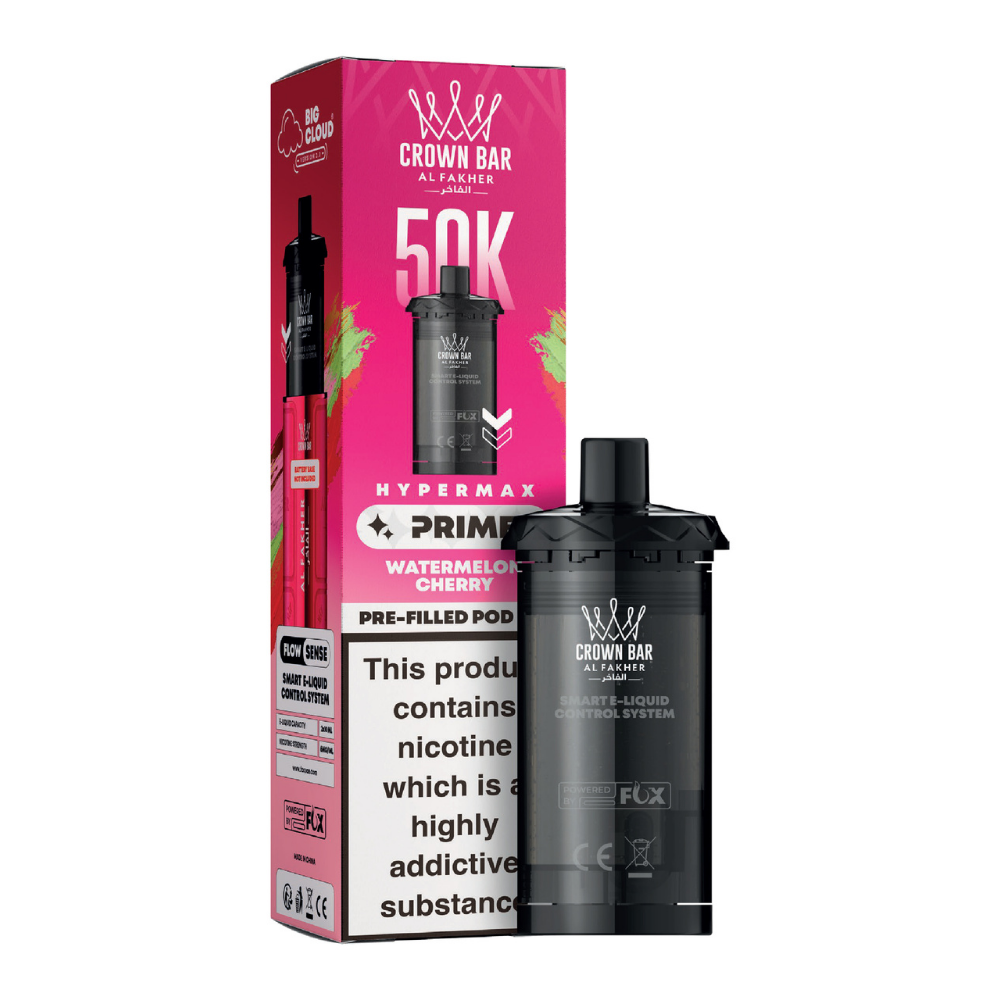 Al Fakher Hypermax Prime 50K Prefilled Pods Watermelon Cherry