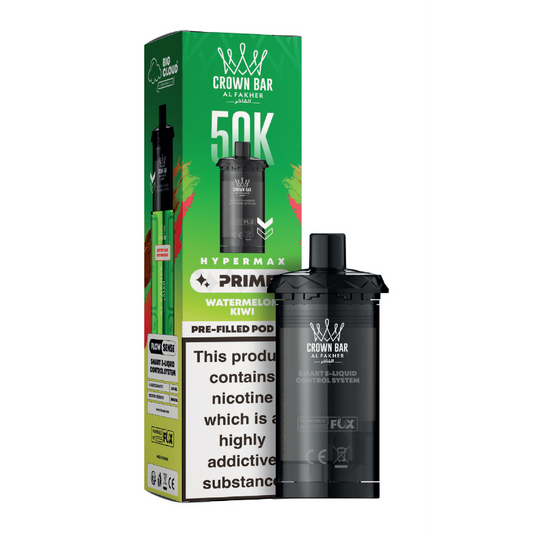 Al Fakher Hypermax Prime 50K Prefilled Pods Watermelon Kiwi
