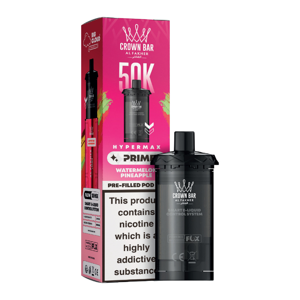 Al Fakher Hypermax Prime 50K Prefilled Pods Watermelon Pineapple
