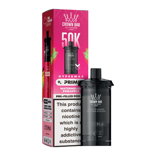 Al Fakher Hypermax Prime 50K Prefilled Pods Watermelon Pineapple