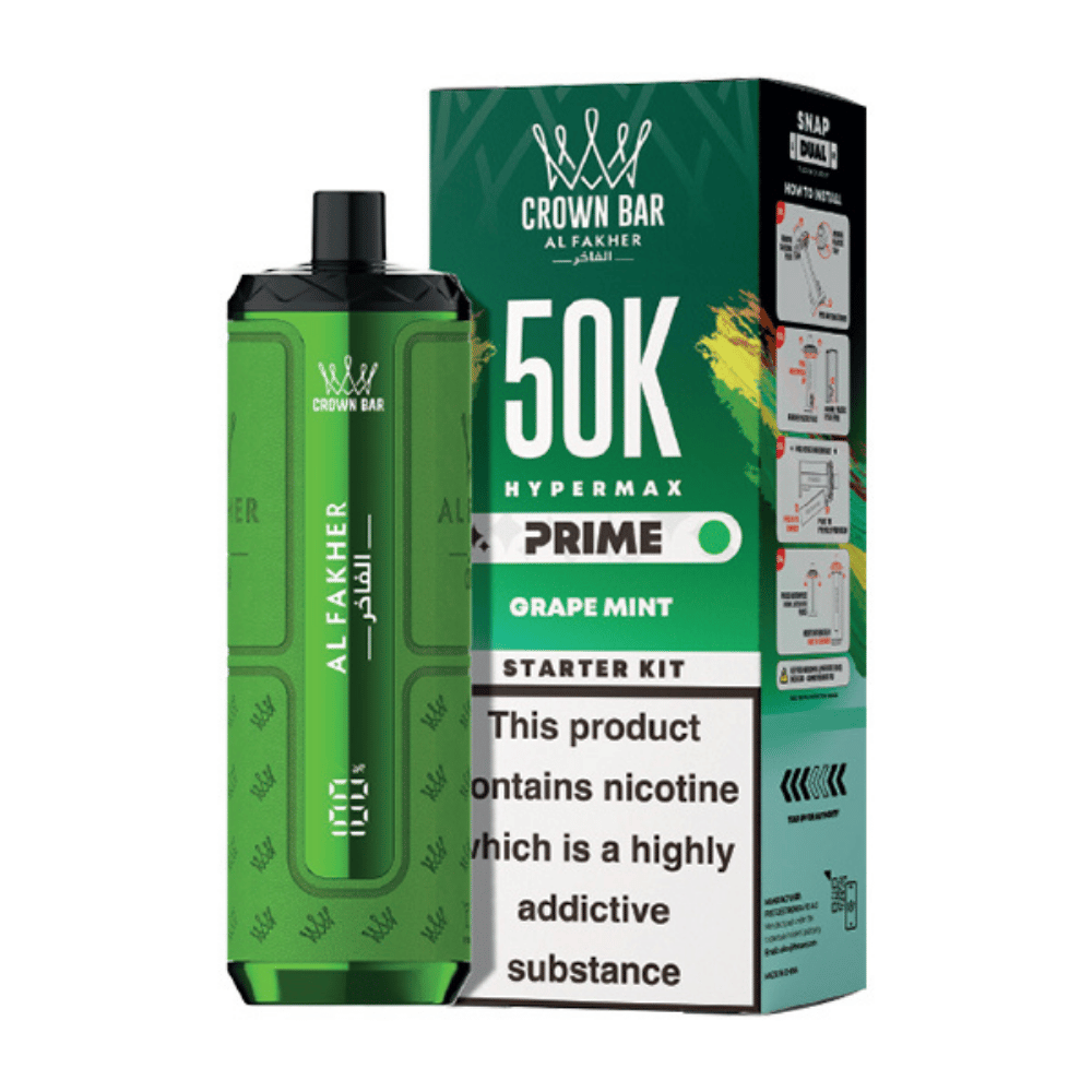 Al Fakher Hypermax Prime 50K Prefilled Pod Kit Grape Mint