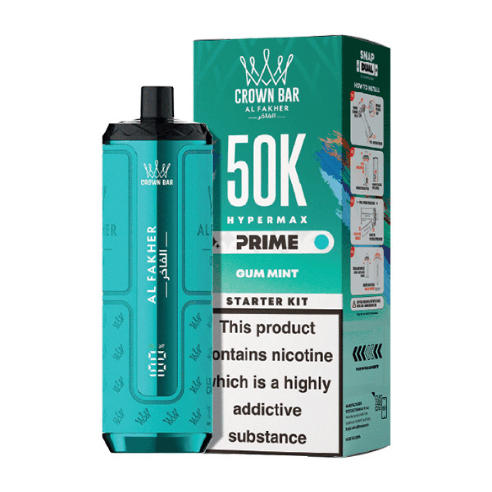 Al Fakher Hypermax Prime 50K Prefilled Pod Kit Gum Mint