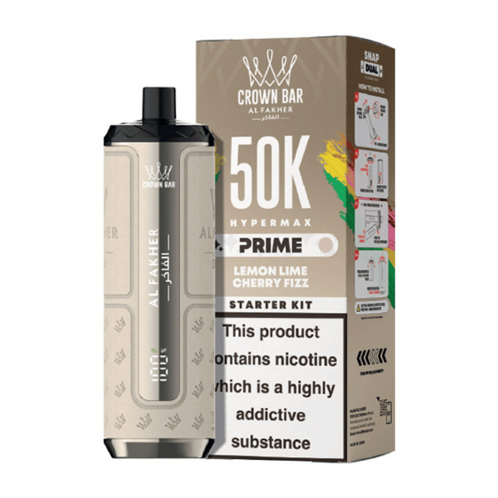 Al Fakher Hypermax Prime 50K Prefilled Pod Kit Lemon Lime & Cherry Fizz