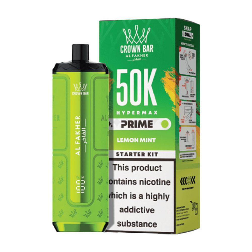 Al Fakher Hypermax Prime 50K Prefilled Pod Kit Lemon Mint