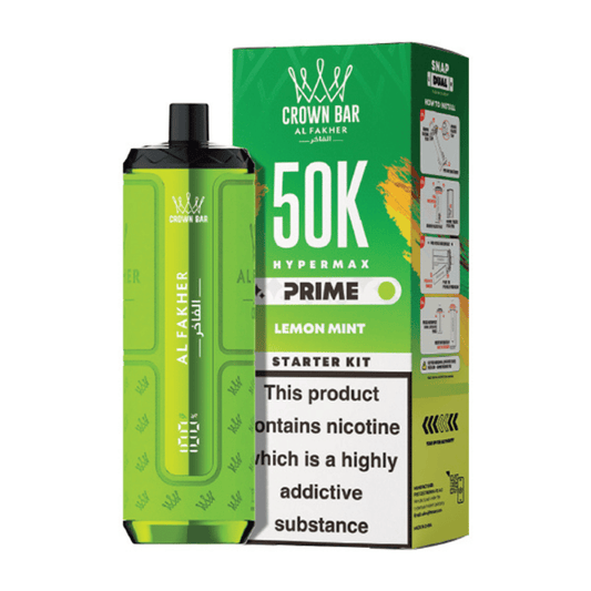 Al Fakher Hypermax Prime 50K Prefilled Pod Kit Lemon Mint