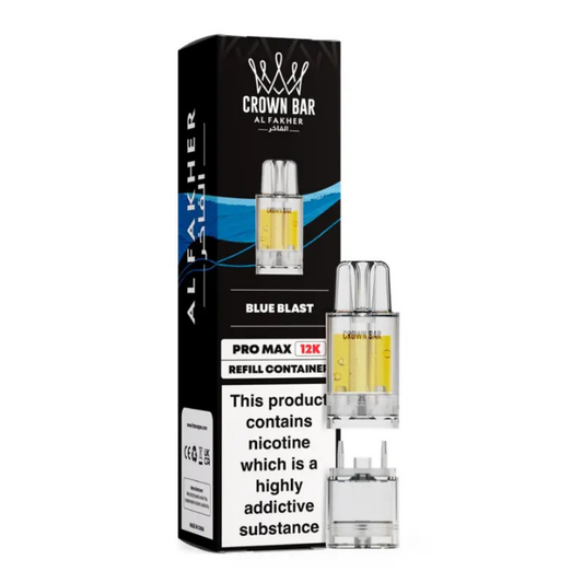 Al Fakher Crown Bar Pro Max 12K Prefilled Pod Blue Blast