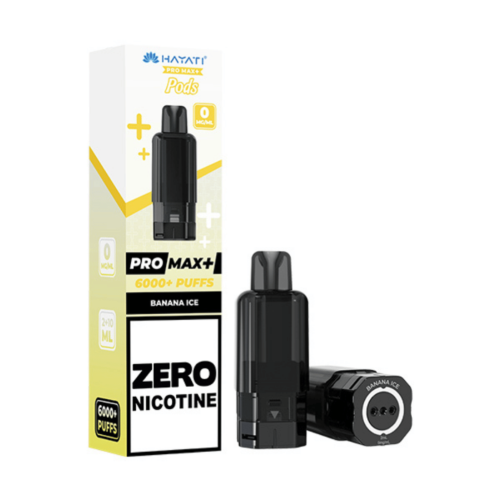 Banana Ice Hayati Pro Max Plus 6000 Prefilled Pod Zero Nicotine