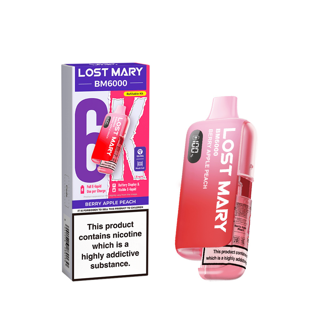 Lost Mary BM6000 Prefilled Pod Kit Berry Apple Peach