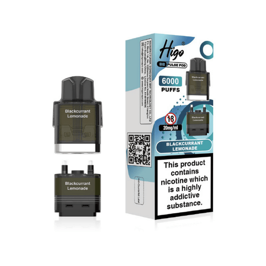 Higo BB Pulse 6000 Prefilled Pod Blackcurrant Lemonade