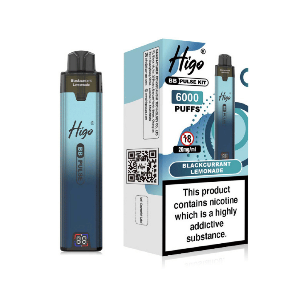 Higo BB Pulse 6000 Prefilled Pod Kit Blackcurrant Lemonade