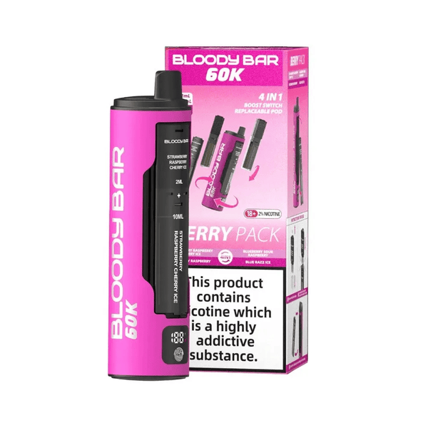 Bloody Bar Blueberry Pack 60K Prefilled Vape Kit | Vape And Go Offering A  Satisfying