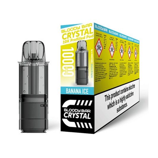Bloody Bar Crystal 10K Banana Ice Prefilled Pod