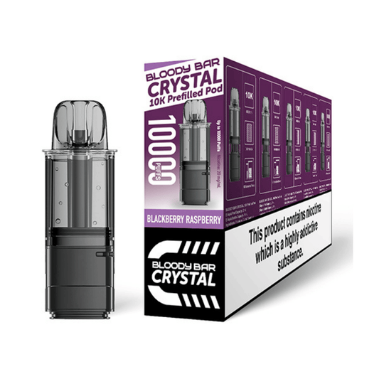 Bloody Bar Crystal 10K Blackberry Raspberry Prefilled Pod