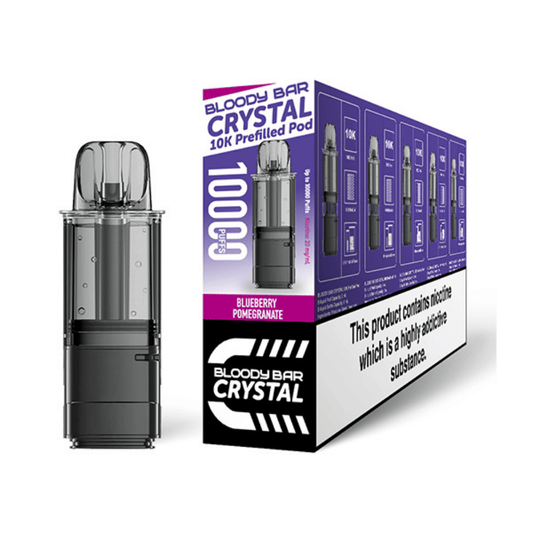 Bloody Bar Crystal 10K Blueberry Pomegranate Prefilled Pod