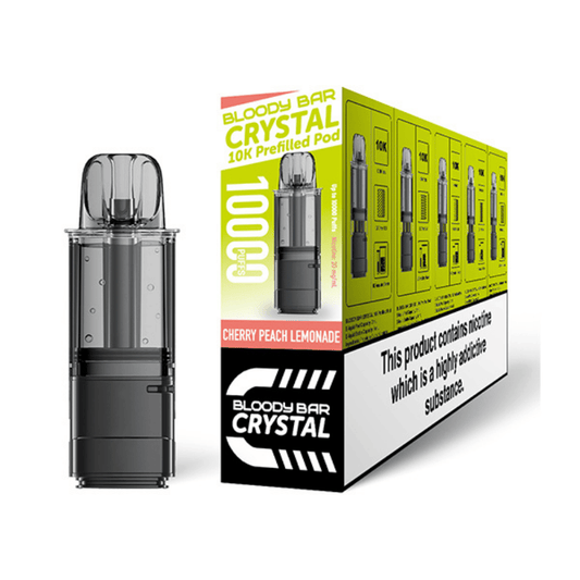Bloody Bar Crystal 10K Cherry Peach Lemonade Prefilled Pod