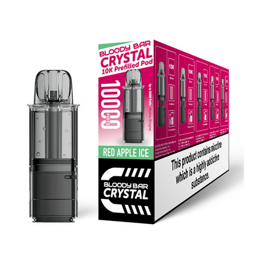 Bloody Bar Crystal 10K Red Apple Ice Prefilled Pod